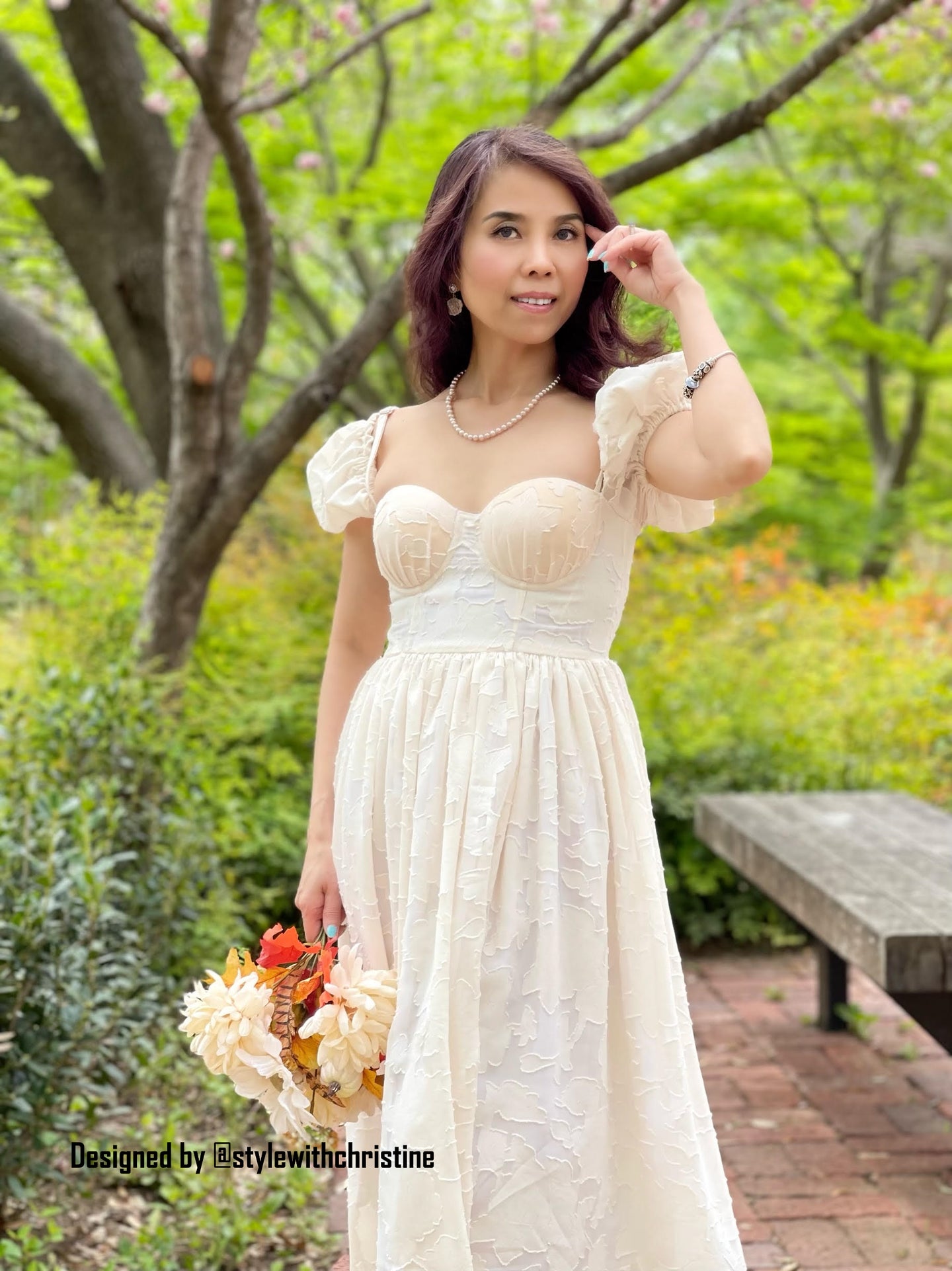 Adelina Corset Dress in Organza