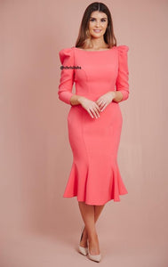 Joana dress in solid green