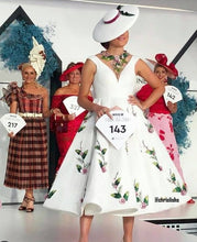 Load image into Gallery viewer, Aurora dress in Embroidered and Beads

