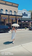 Load and play video in Gallery viewer, Lana Dress in White “Dotted Swiss&quot; size S
